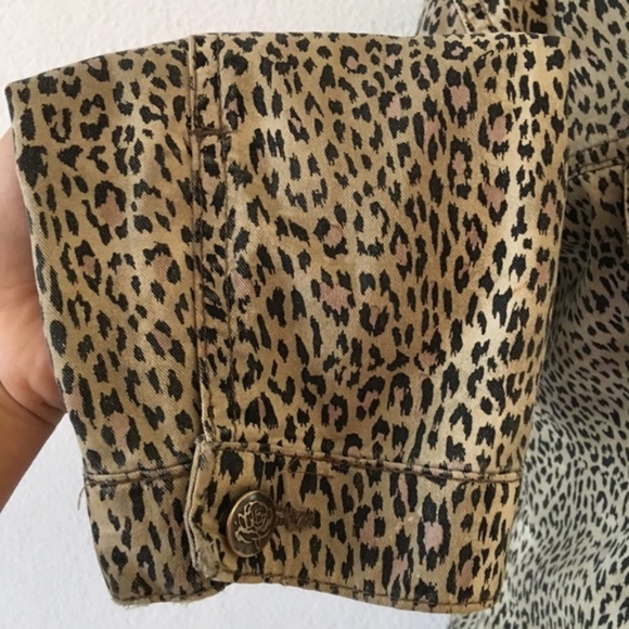 Blumarine Animal Print Jeans Jacket Size IT42 US - Picture 2 of 8